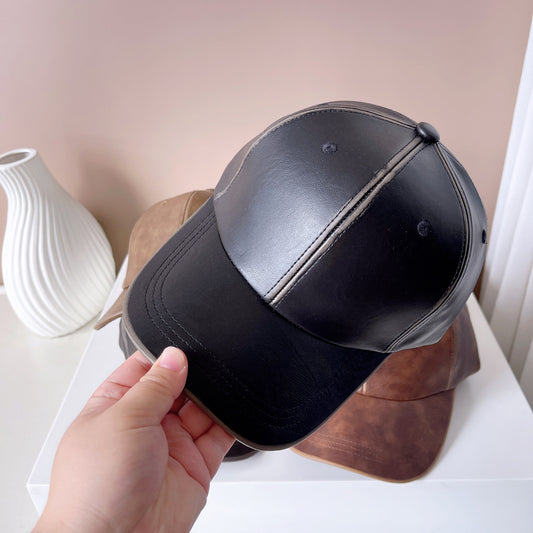 Washed Old Patent Leather Baseball Hat - Urban Caps