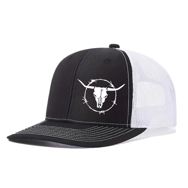 Outdoor Sports Cow Head Printed Baseball Cap - Urban Caps