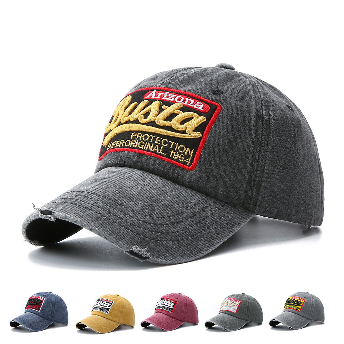 Washed Baseball Cap Patch Letters Hat - Urban Caps