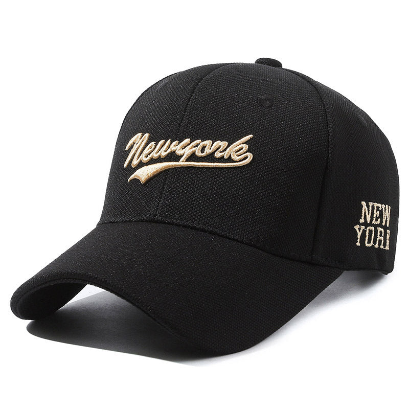 Hard Crown Baseball Cap Men's And Women's Embroidered Letters - Urban Caps
