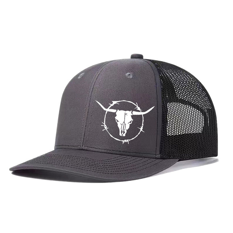 Outdoor Sports Cow Head Printed Baseball Cap - Urban Caps