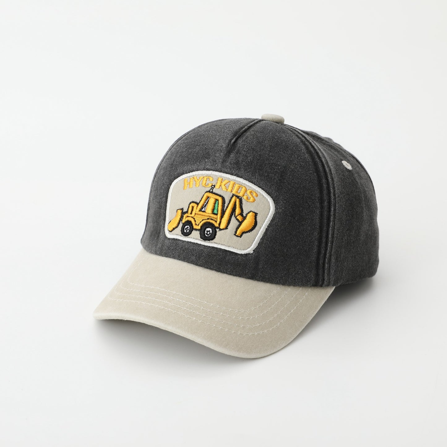 Cartoon Excavator Washed Baseball Cap - Urban Caps
