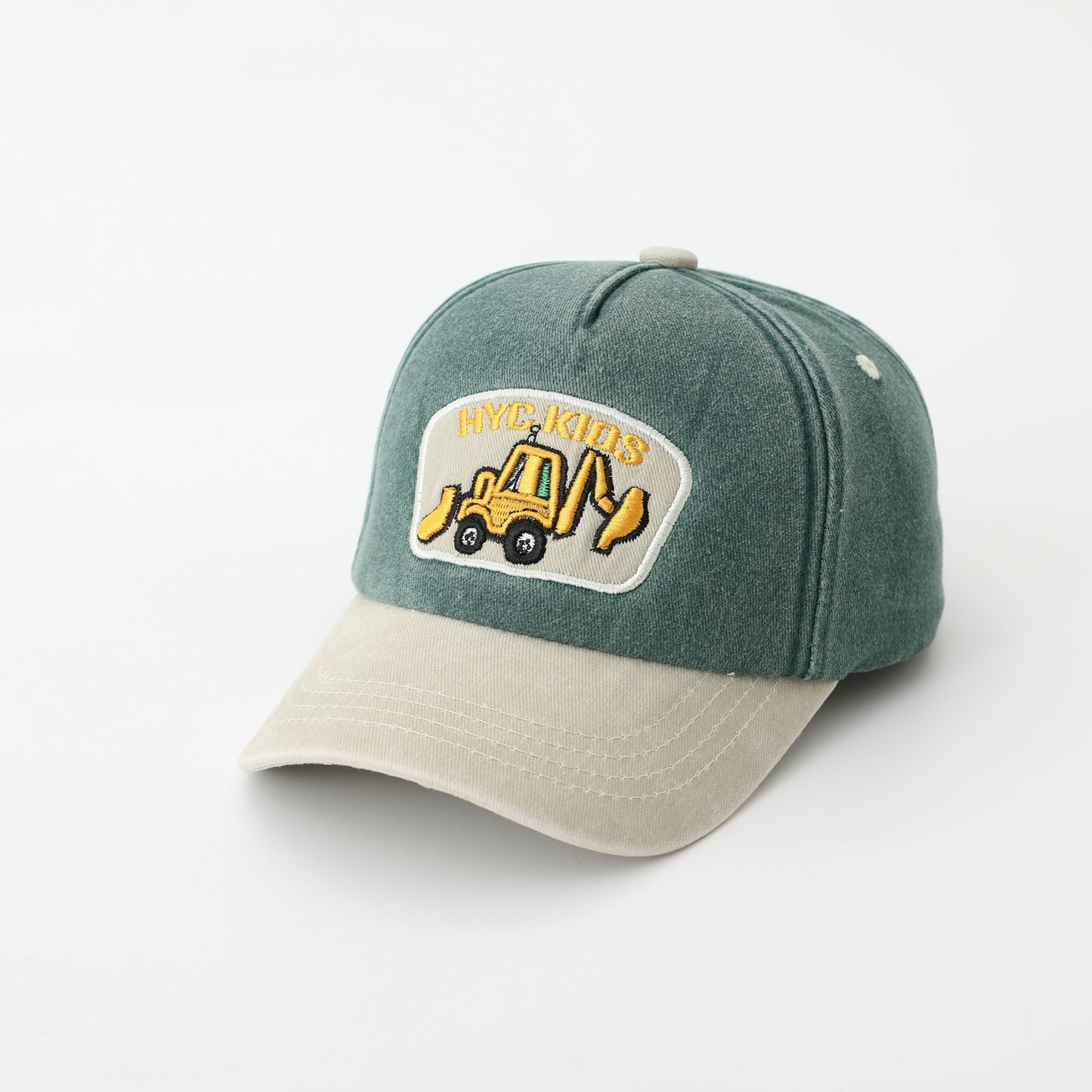 Cartoon Excavator Washed Baseball Cap - Urban Caps