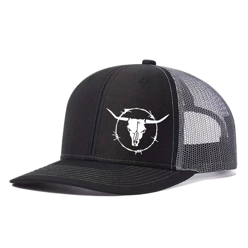 Outdoor Sports Cow Head Printed Baseball Cap - Urban Caps