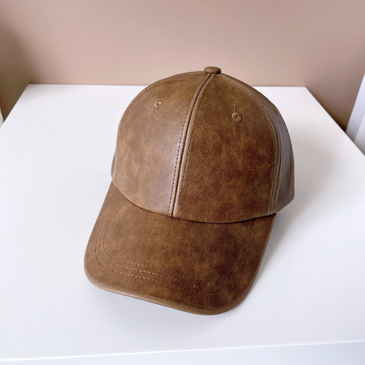 Washed Old Patent Leather Baseball Hat - Urban Caps