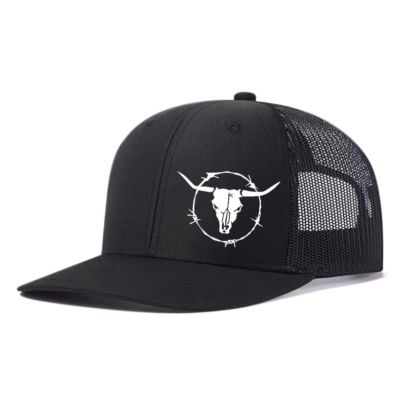 Outdoor Sports Cow Head Printed Baseball Cap - Urban Caps