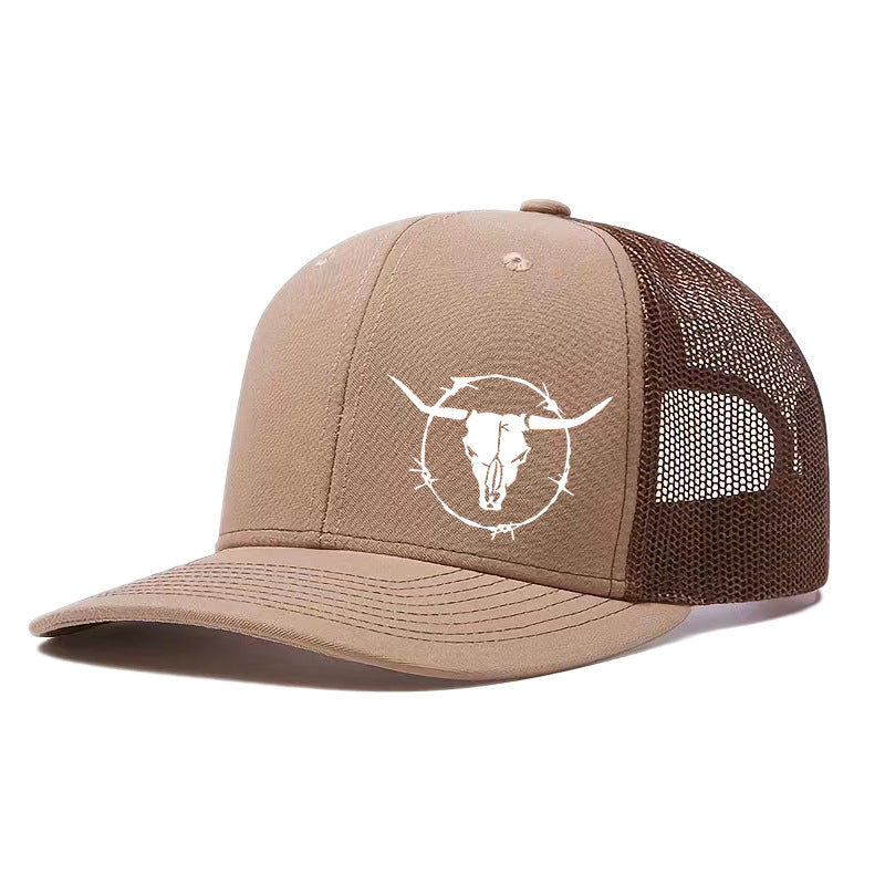 Outdoor Sports Cow Head Printed Baseball Cap - Urban Caps