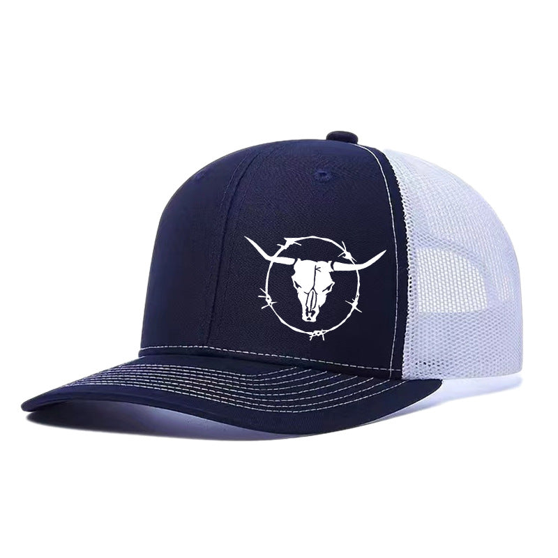 Outdoor Sports Cow Head Printed Baseball Cap - Urban Caps