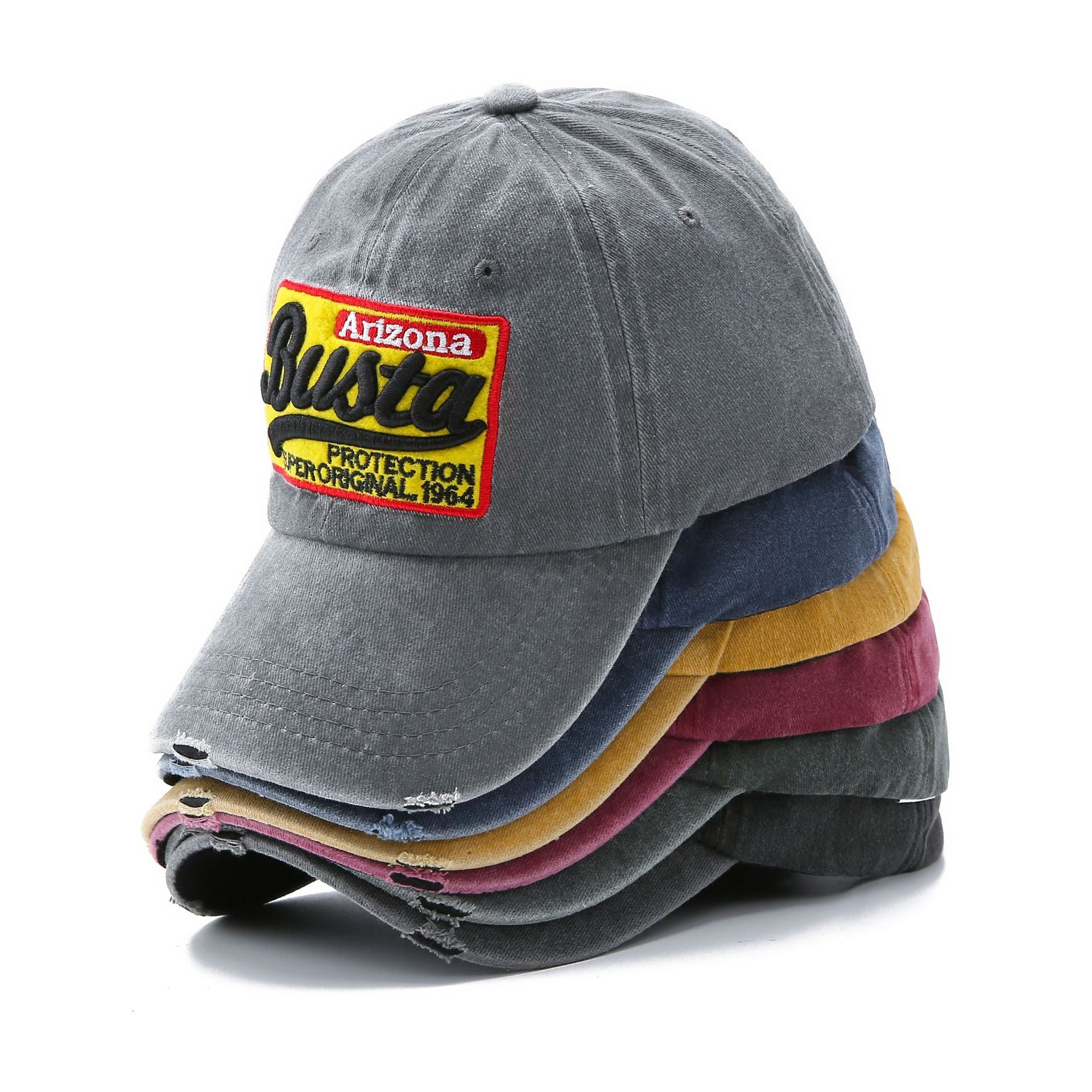 Washed Baseball Cap Patch Letters Hat - Urban Caps