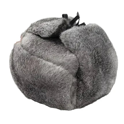 Oblast Russian Winter Rabbit Fur Trapper Bomber Hat - Warm Trapper Hat With Rabbit Fur