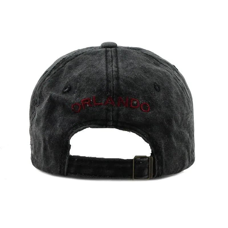 Orlando Vintage Denim Baseball Cap โ Washed Cotton Retro Hat