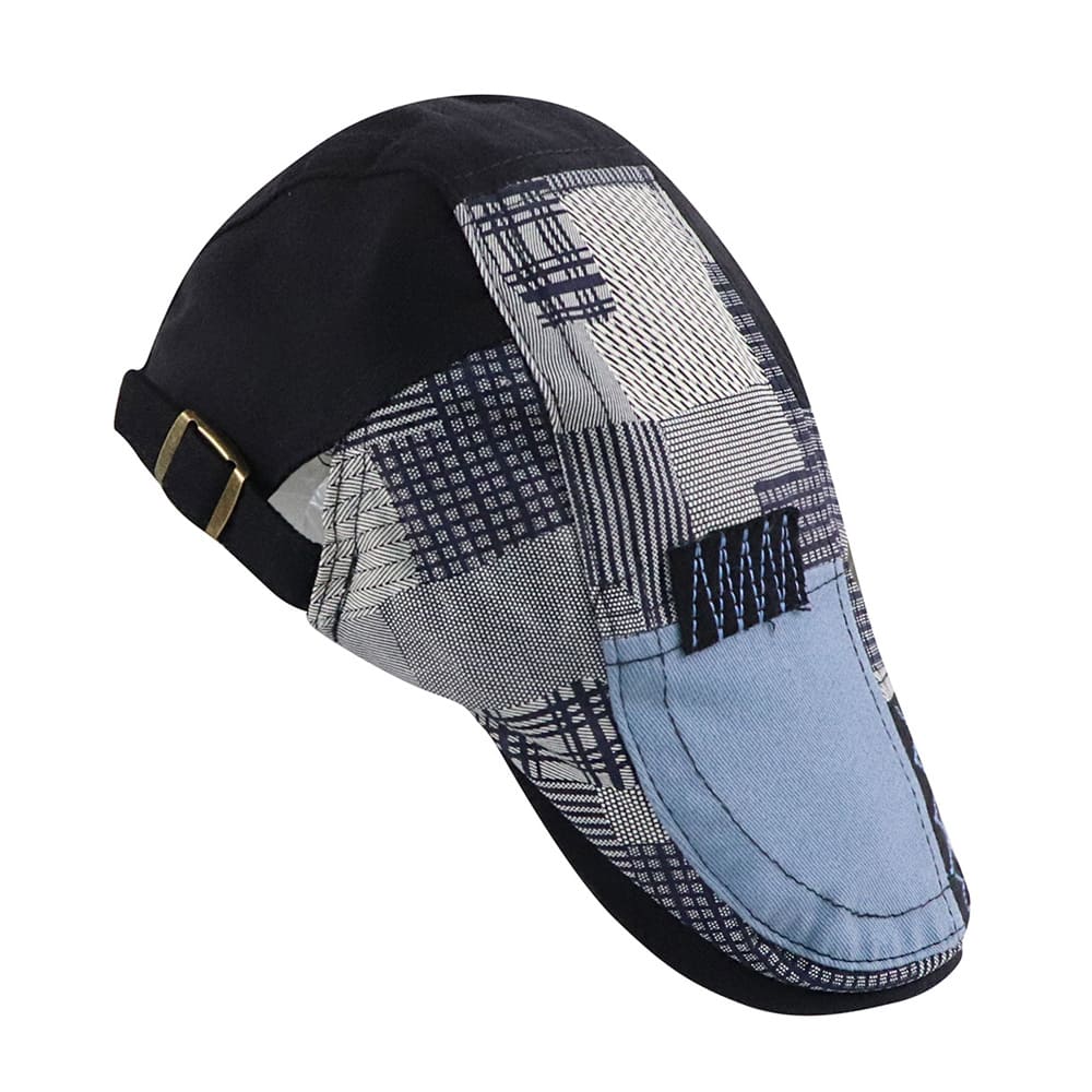 Patchwork Duckbill Flat Cap - Colorful Patchwork Design Blending Classic Cap Styling