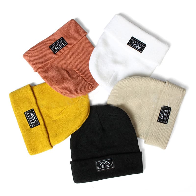 Peeps Plain Cotton Beanie - Urban Caps