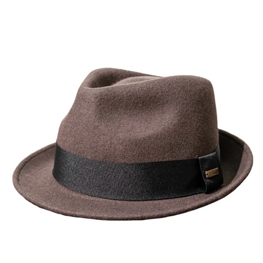 Ribot Wool Fedora Hat - Classic Fedora Silhouette With Warm Natural Wool Texture
