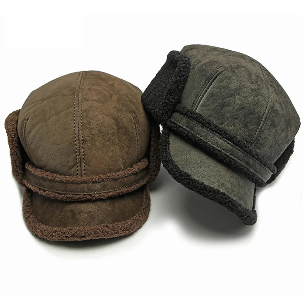 Rostov Winter Earflaps Fur Baseball Cap - Classic Winter Cap
