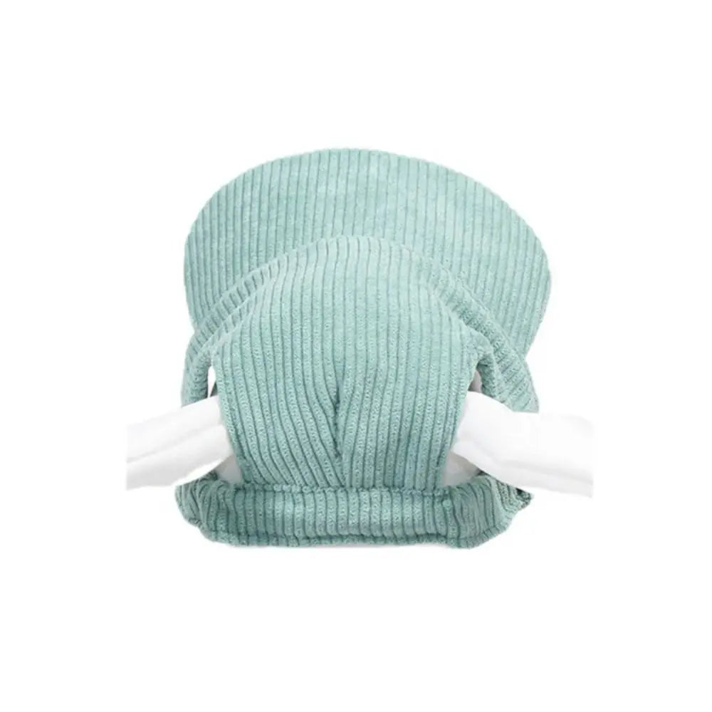 Corduroy dog baseball cap with ear holes in pink