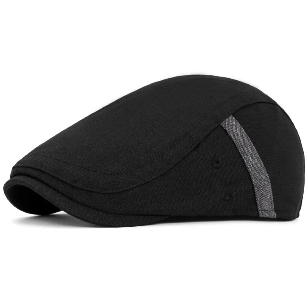 Marseille Patchwork Artist Beret in Black