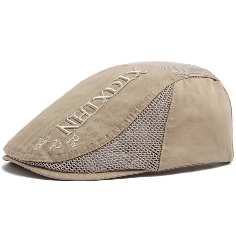 Cotton Mesh Ivy Cap | Heritage Gentleman's Flat Cap | Urban Caps NZ