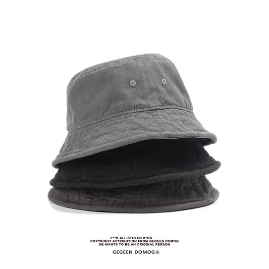 Oohmy Cotton Bucket Hat – Hip-Hop Style UPF50 Sun Hat