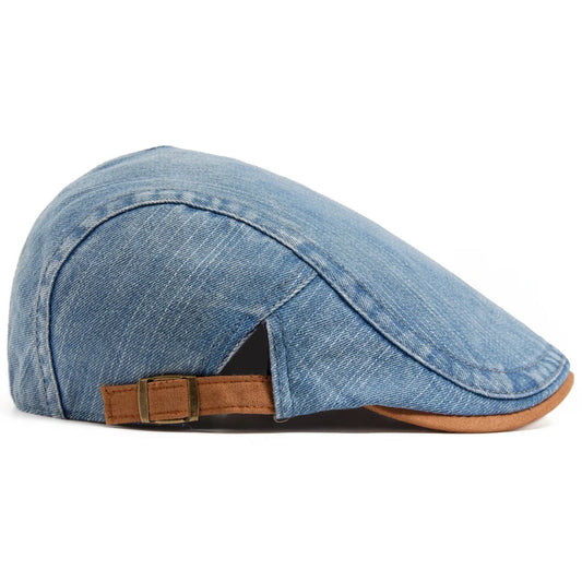 Brown Patchwork Ivy Cap | Country Heritage Flat Cap | Urban Caps NZ