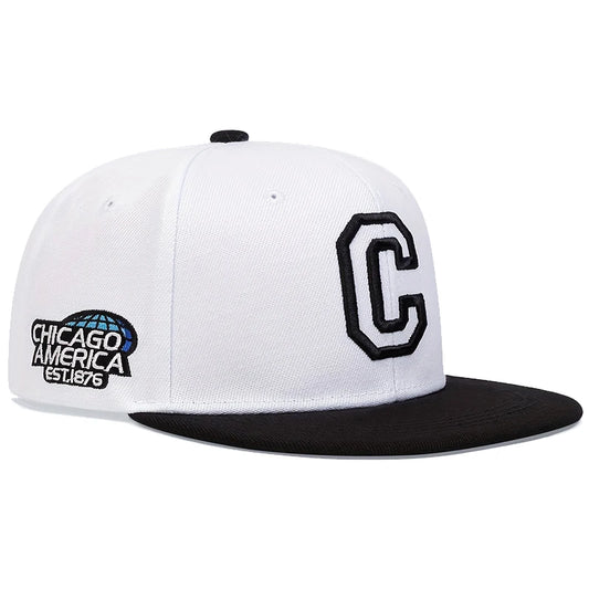 The Chicago | City Embroidery Cotton Snapback Cap | Urban Caps NZ