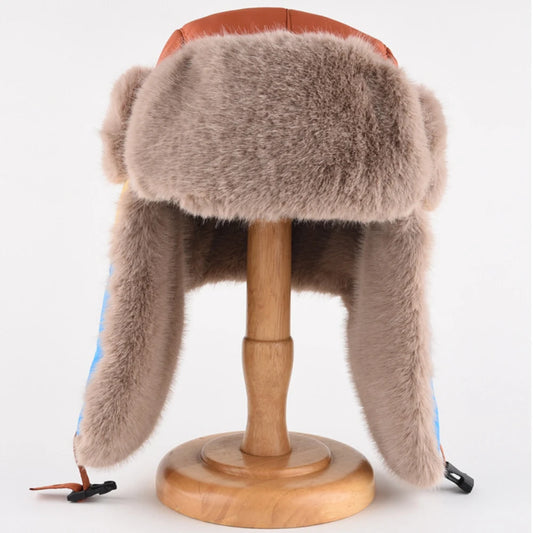 Yakutia Patchwork Fur Trapper Hat