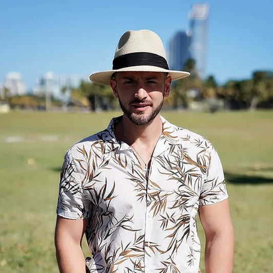 Kingston XL Straw Panama Hat – UPF 50+ Wide Brim Summer Sun Hat (61-63cm)