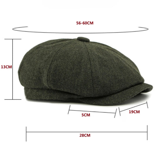 Verona Striped Wool Beret