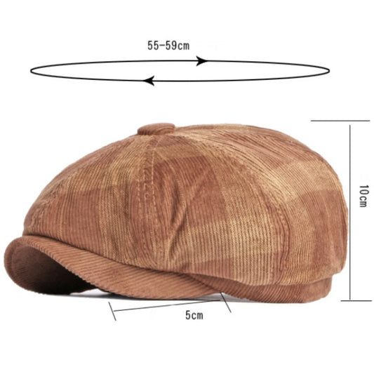 Harewood Corduroy Plaid Beret