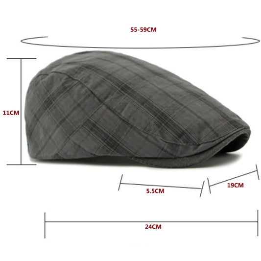 Assisi Plaid Artist Beret