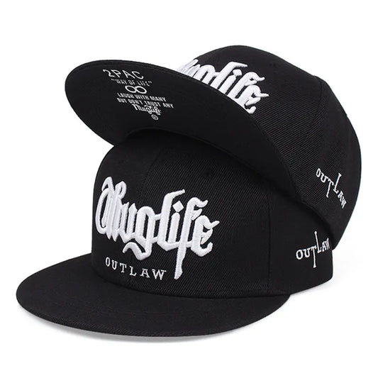 The Ladbroke | Thug Life Embroidery Unisex Snapback Cap | Urban Caps NZ
