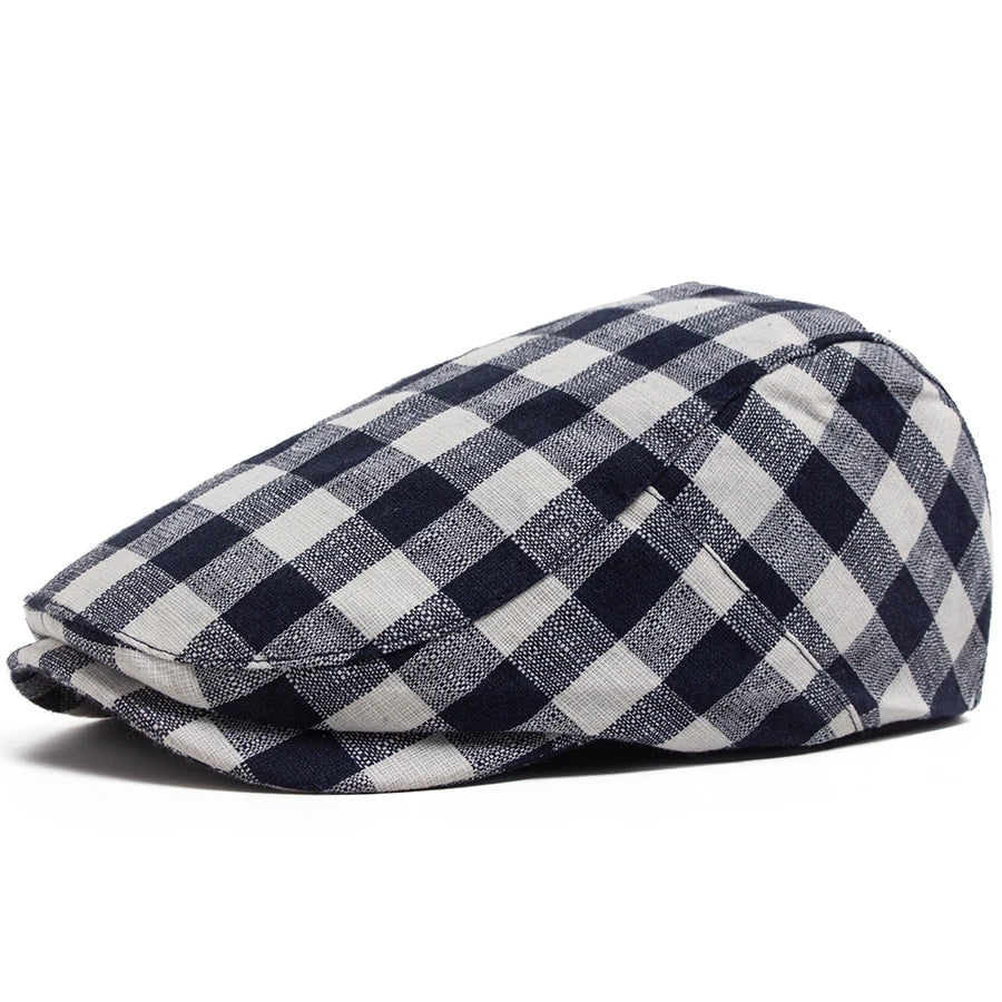 Vintage Plaid Ivy Cap | Traditional Country Flat Cap | Urban Caps NZ