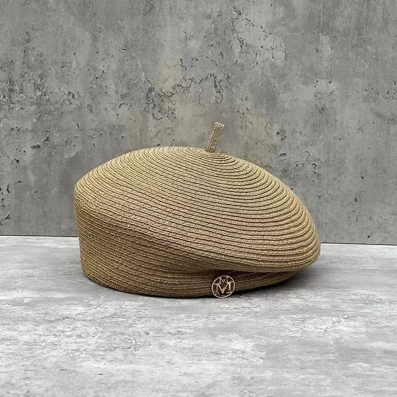 Mayfair Straw Fedora in Camel Grass