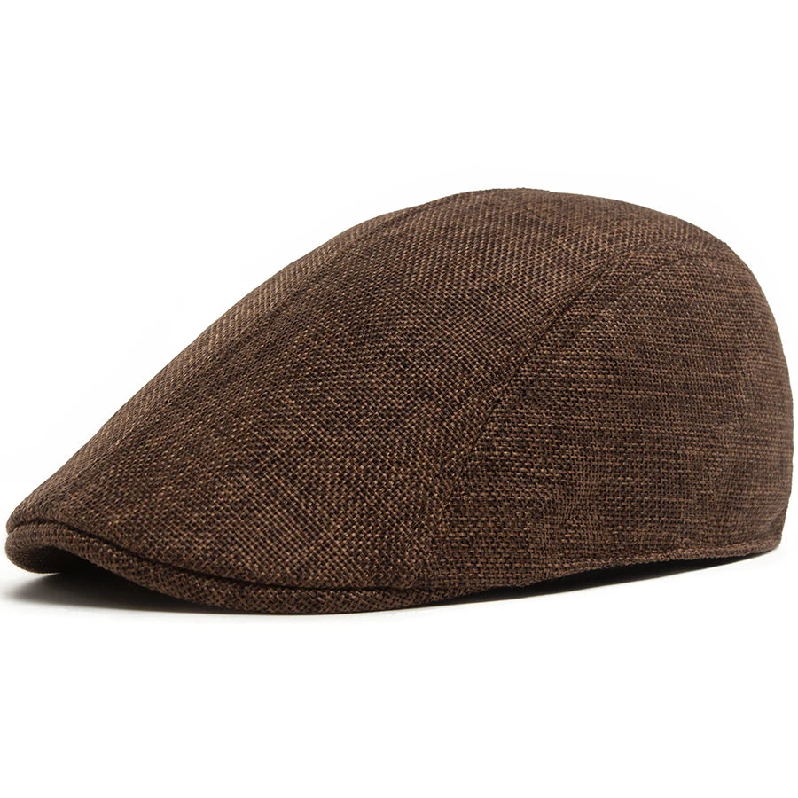 Breathable Linen Ivy Cap | Heritage Driving Flat Cap | Urban Caps NZ