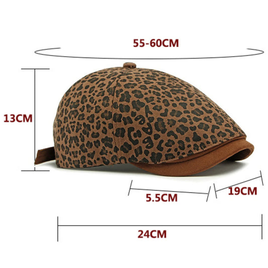 Biarritz Leopard-Print Beret