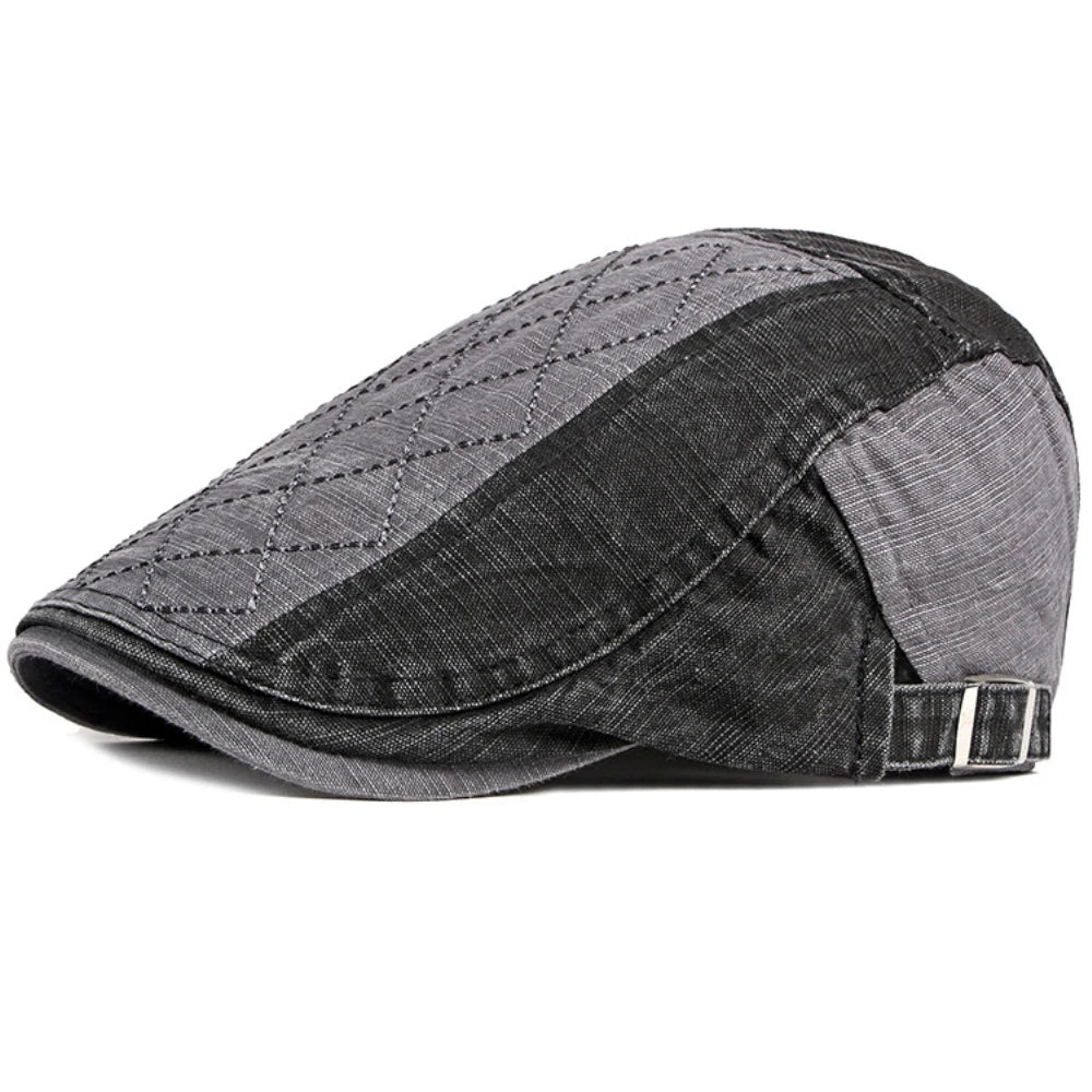 Truro Patchwork Ivy Cap in Grey