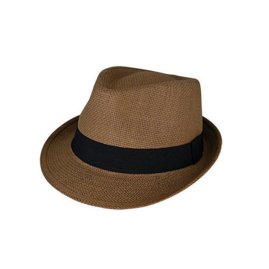 Hume Toyo Trilby Hat – Lightweight Woven Straw with Ribbon Band