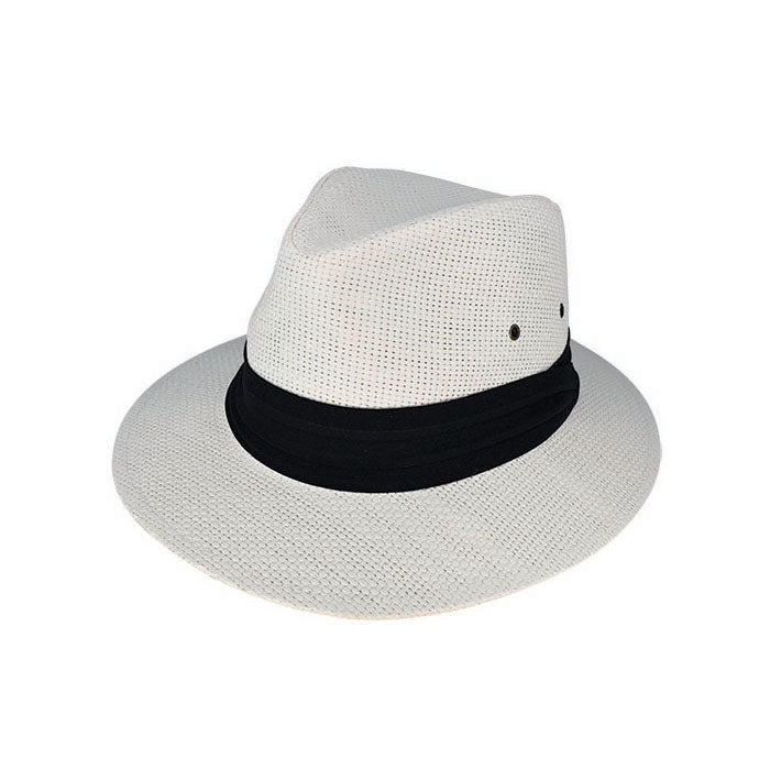 Kirby Matt Toyo Fibre Safari Hat with Cotton Pugaree Band – UPF 50+
