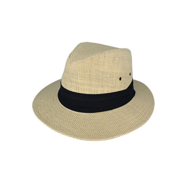 Kirby Matt Toyo Fibre Safari Hat with Cotton Pugaree Band – UPF 50+