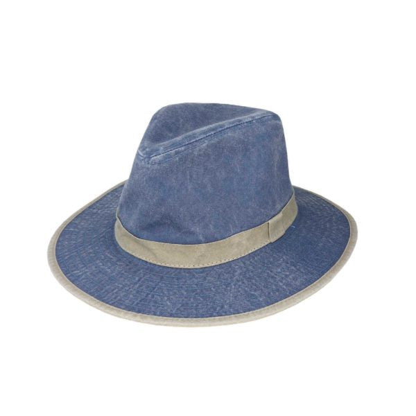 Lincoln Distressed Weathered Cotton Safari Hat with UPF 50+ Sun Protection