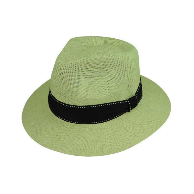 Men's Paper Outback Hat with Contrast-Stitched Ribbon Band – Lightweight Summer Style