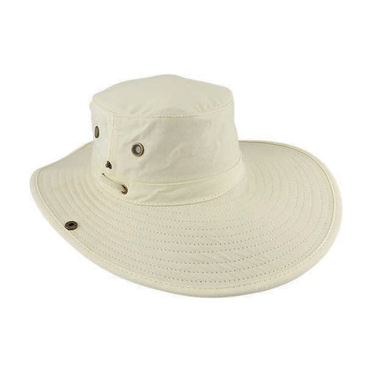 Canvas Yachting Hat with Wide Brim and UPF 50+ Sun Protection