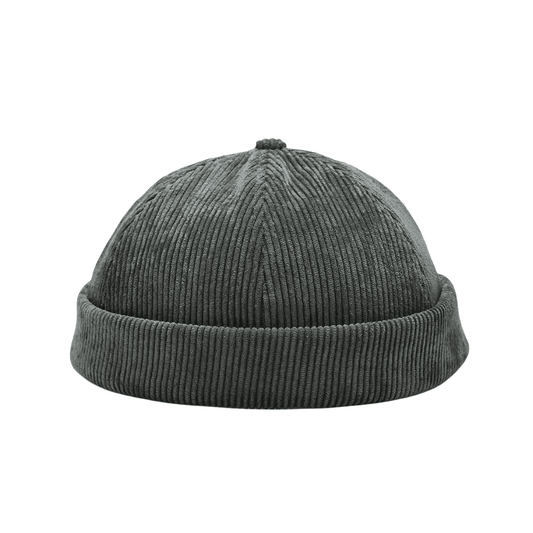 Sailor Corduroy Docker Cap – Textured Brimless Cotton Hat