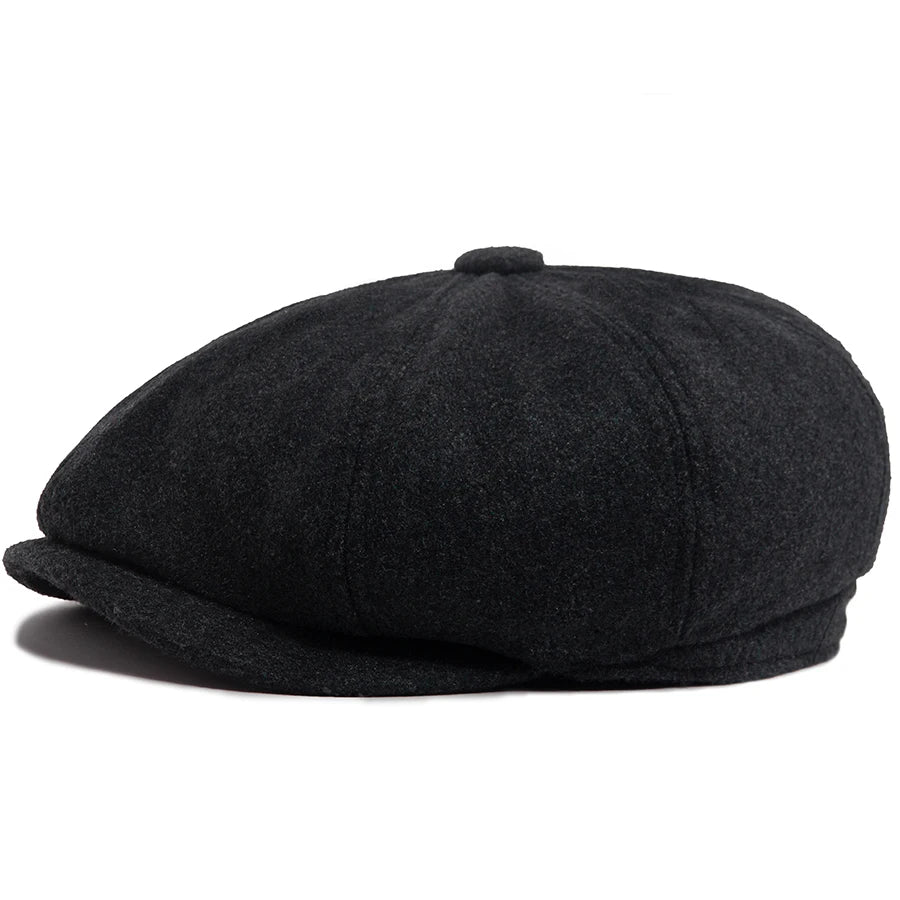 Woollen Cloth Newsboy Cap | Warm British Heritage Cap | Urban Caps NZ