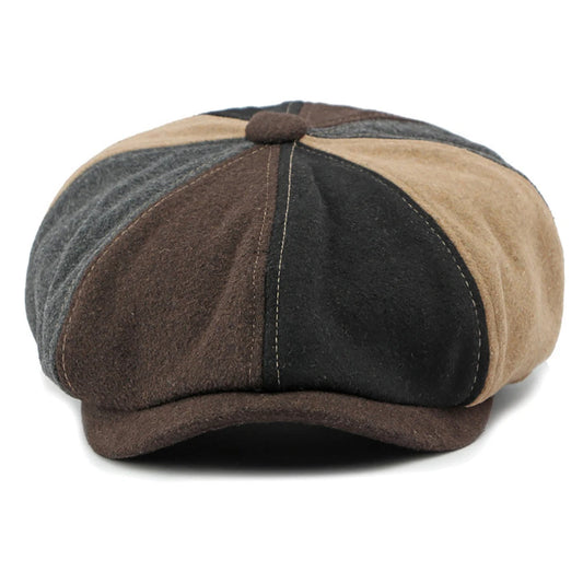 Seville Patchwork Wool Ivy Cap