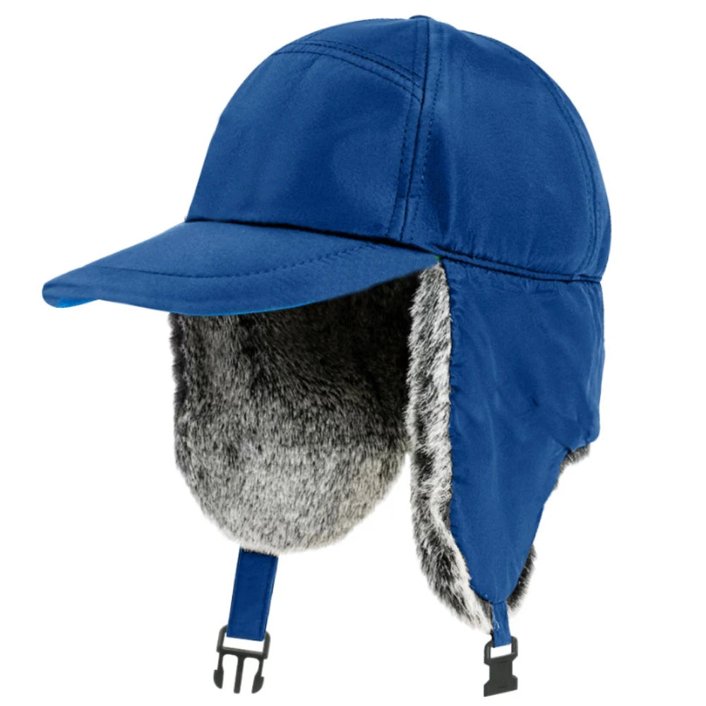Baffin Waterproof Fleece Trapper Hat in Blue