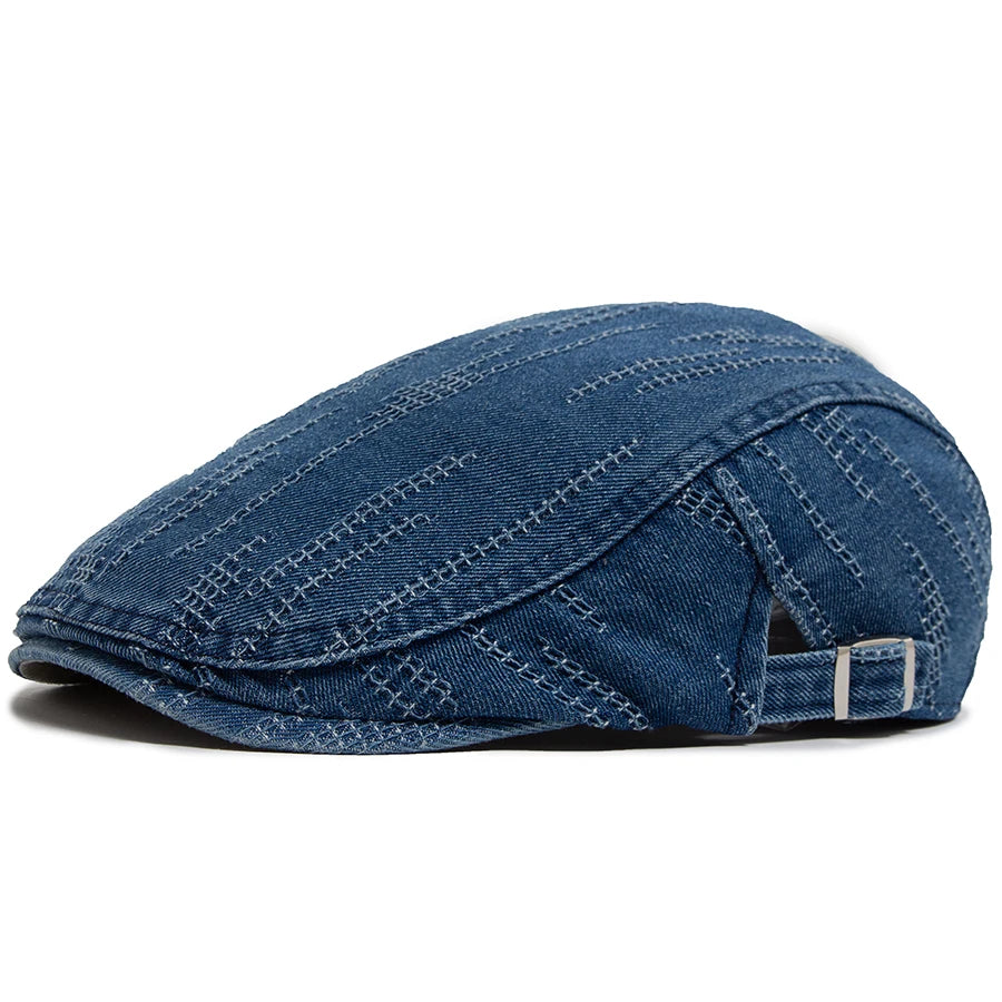 Plaid Cotton Ivy Cap | Country Heritage Flat Cap | Urban Caps NZ