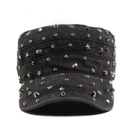 Rivet Detail Cotton Baseball Cap | Punk Rock Sports Cap | Urban Caps NZ