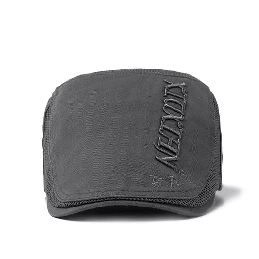 Cotton Mesh Letter Ivy Cap | Soft Top Summer Flat Cap | Urban Caps NZ