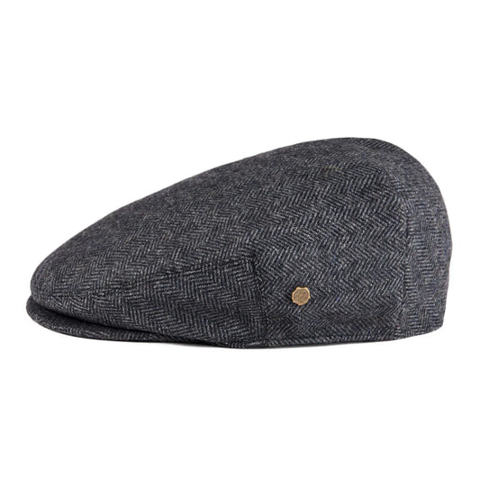 The Arran | 50% Wool Herringbone Scally Cheese-Cutter Cap | Urban Caps NZ